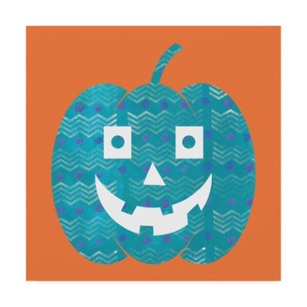 Summer Tali Hilty 'Light Blue Pumpkin' Canvas Art, 35x35, Trademark Fine Art, Mfr#: ALI23450-C3535GG